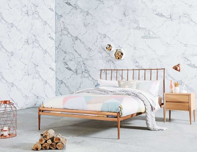 Copper Bed Frame Archives Domayne, Coppa Queen Bed Frame