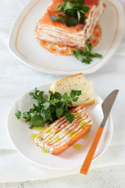 Smoked Trout with Whipped Feta and Preserved Lemon Oil