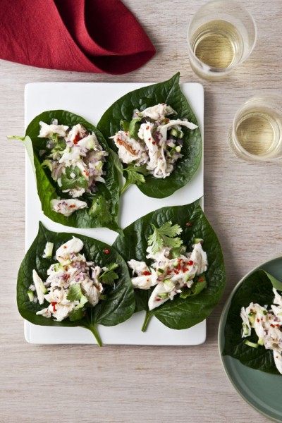 Spicy Coconut Poached Chicken Miang