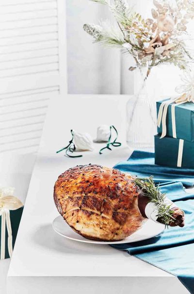 Rum and Apricot Glazed Ham